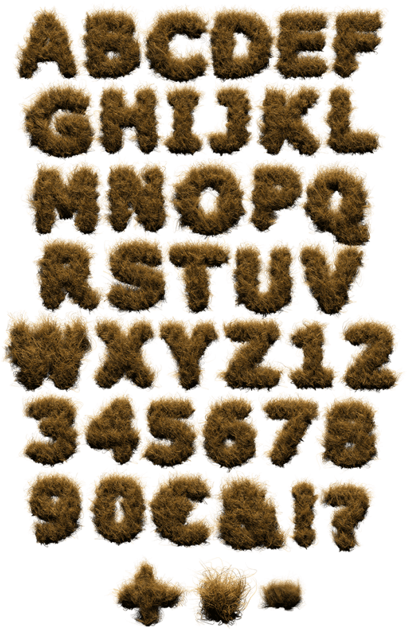 Hay Fur Soft Font - Fur Letters Font (595x933), Png Download