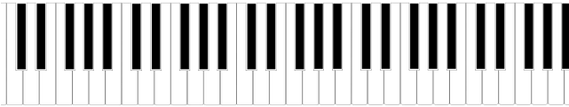 Piano Keys Vector - Acordes De Piano (640x480), Png Download