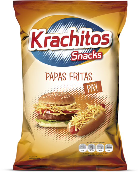 Papas Pay - Papas Fritas Krachitos (552x700), Png Download