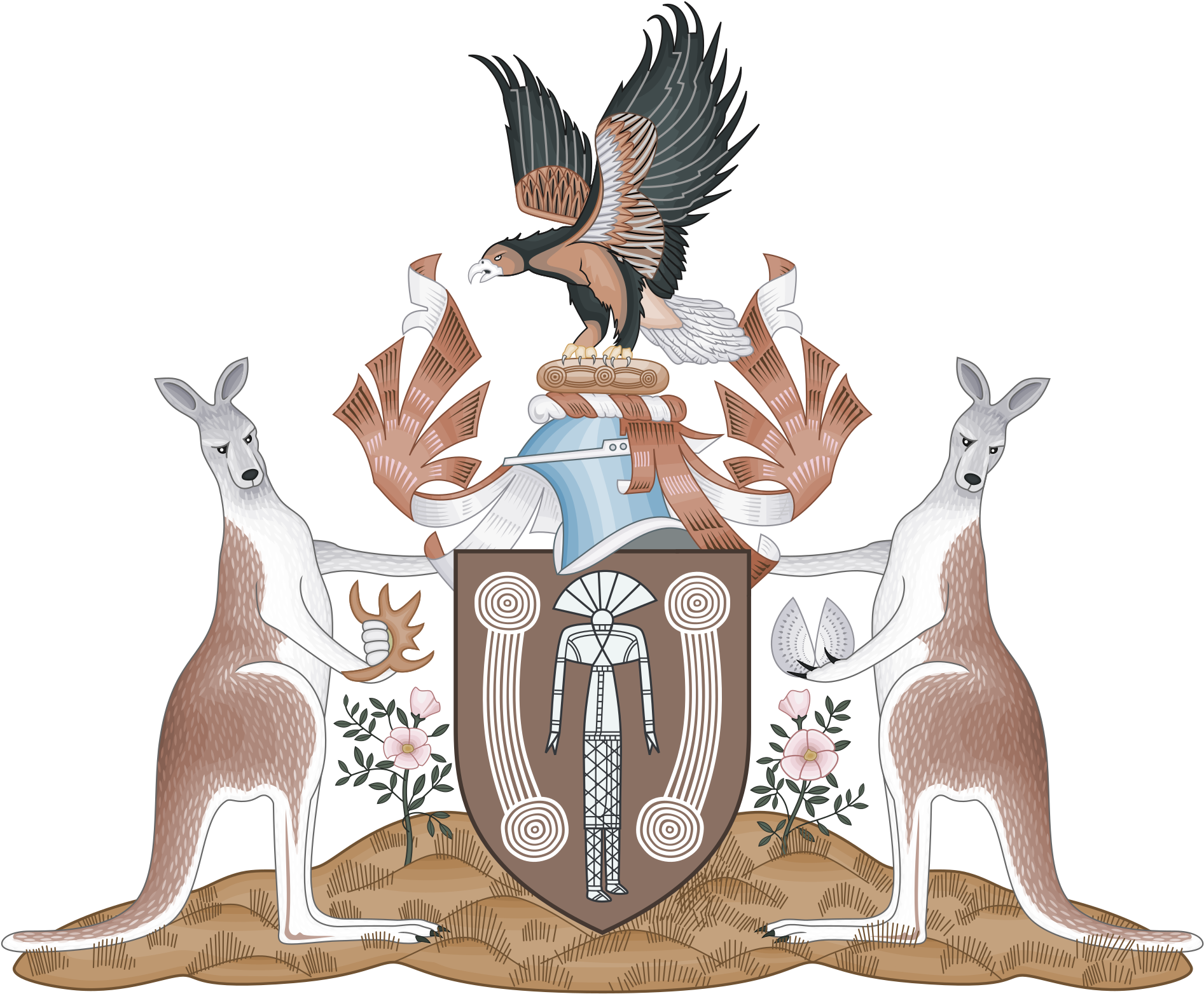 Open - Northern Territory Coat Of Arms (2000x1671), Png Download