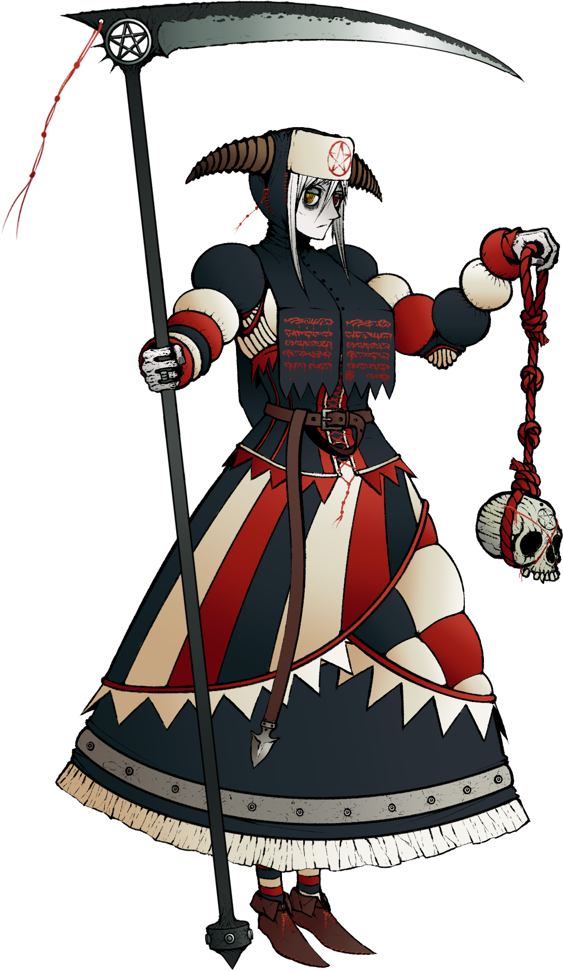 54 - Necromancer - Cartoon (1280x2082), Png Download