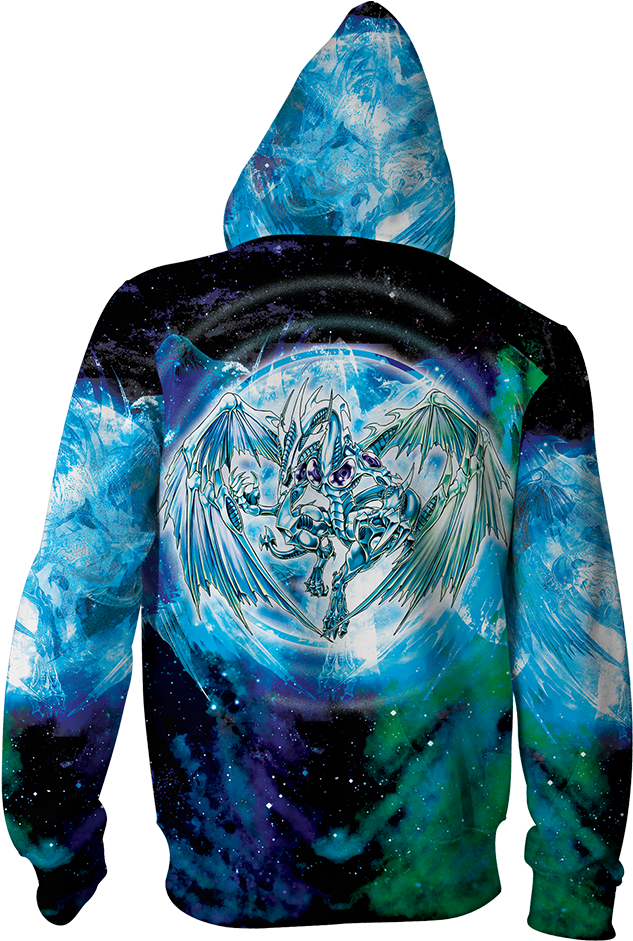 Yu Gi Oh Stardust Dragon 3d Zip Up Hoodie Fullprinted - Jinx Genji Hoodie (1024x1024), Png Download