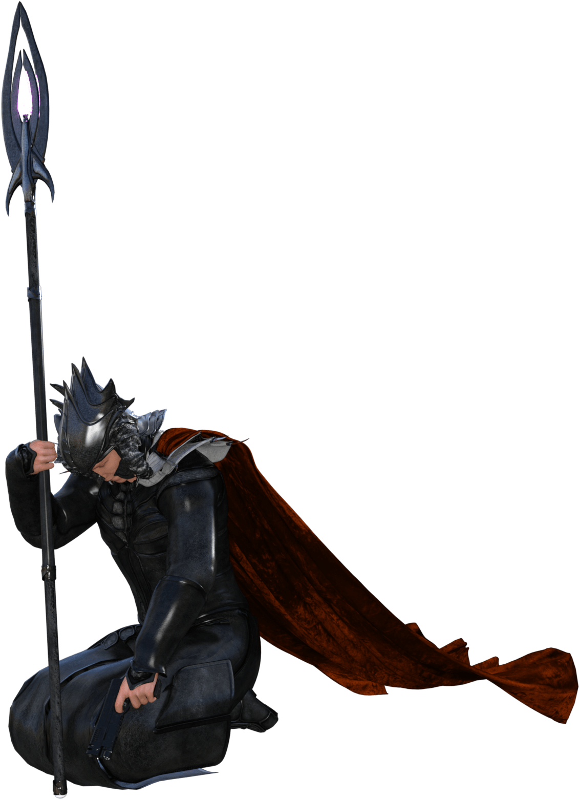 Pathfinder Cleric Spear - Cartoon (1600x1600), Png Download