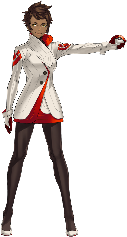 Pokemon Go Team Valor Leader (488x906), Png Download