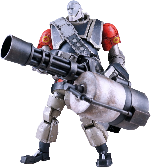 Team Fortress - 1 6 Robot Heavy (584x647), Png Download