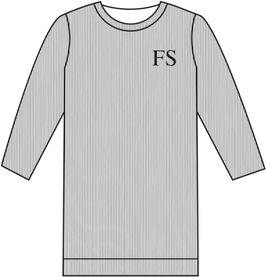 100% Cotton Ribbed Jumper Dress - Active Shirt (600x600), Png Download