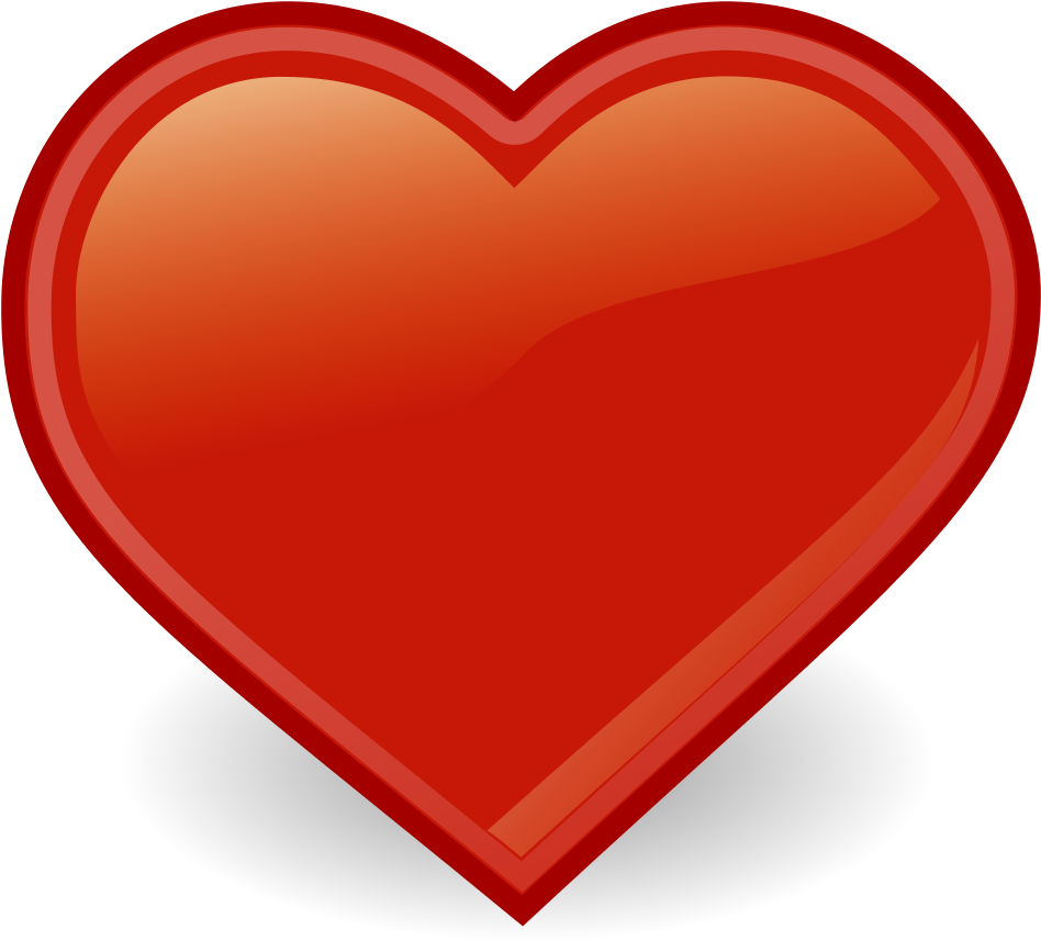 Gnome Emblem Favorite - Heart (1024x1024), Png Download