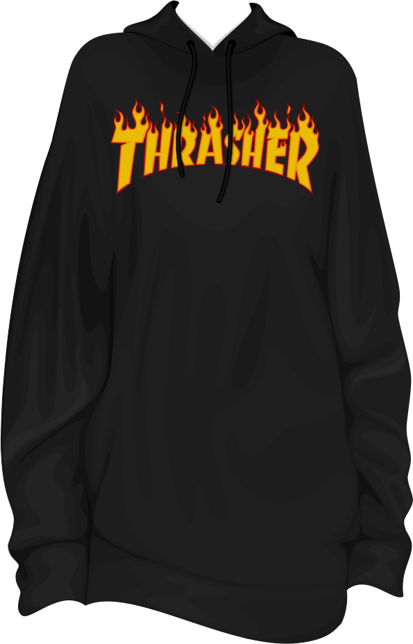 Sweater - Http - //i - Imgur - Com/ketz4wt - Thrasher (595x928), Png Download
