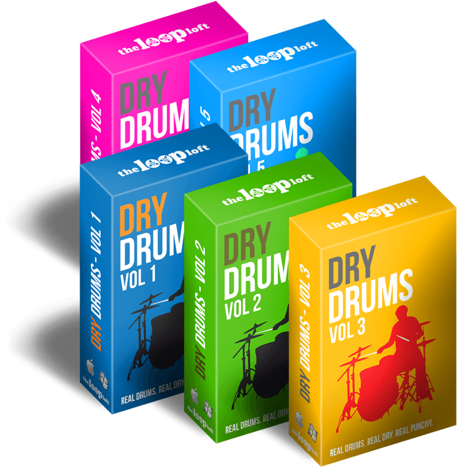 The Loop Loft Loop Pack Dry Drums Bundle - Graphic Design (960x996), Png Download