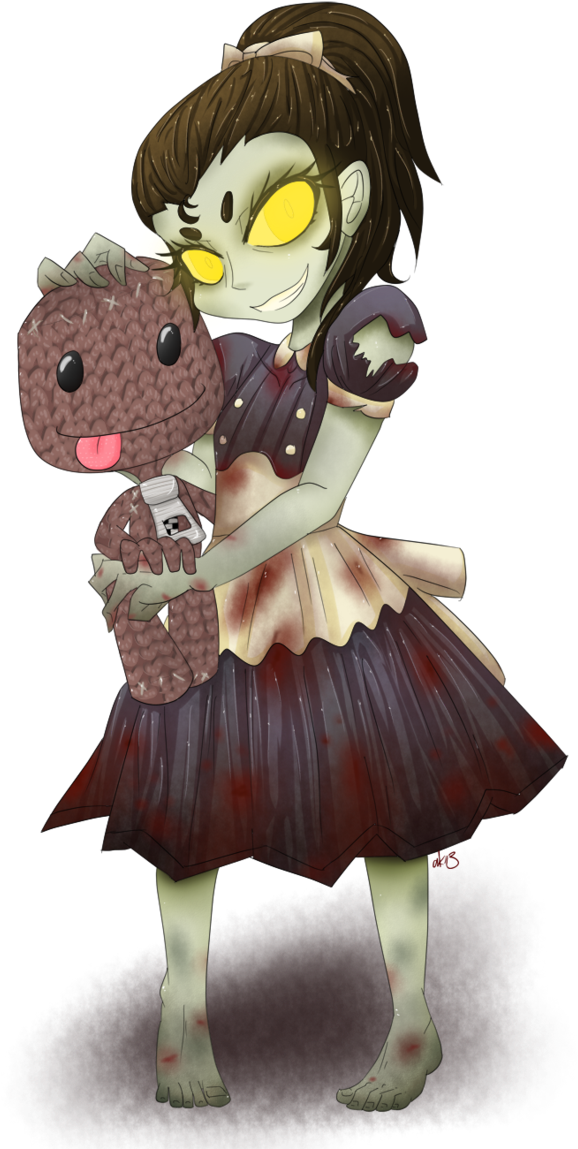 Resultado De Imagem Para Little Sister And Sackboy - Cartoon (674x1184), Png Download