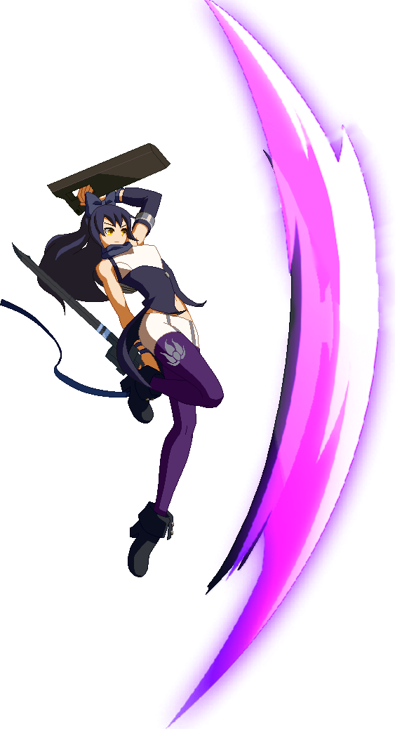 Bbtag Blake Shadowkick - Cartoon (563x1038), Png Download