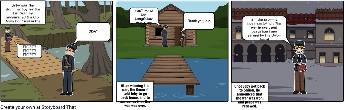 The Drummer Boy Of Shiloh - Drummer Boy Of Shiloh Storyboard (1164x385), Png Download