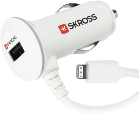 Midget Plus With Ligthning Connector Usb Car Charger - Cylinder (1024x1024), Png Download