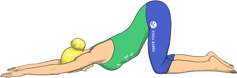 Extended Puppy Pose Png (900x675), Png Download