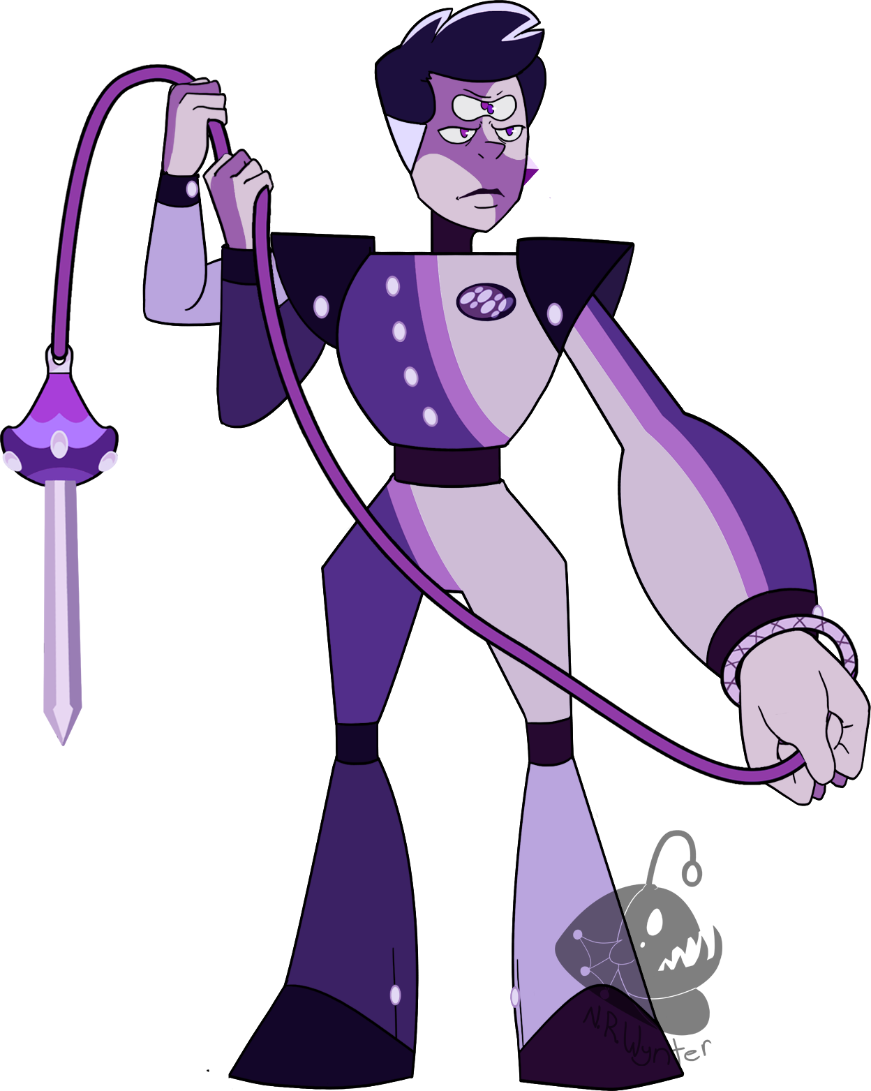 Morado-opal - Gemsona Tiffany Stone Steven Universe (1248x1563), Png Download
