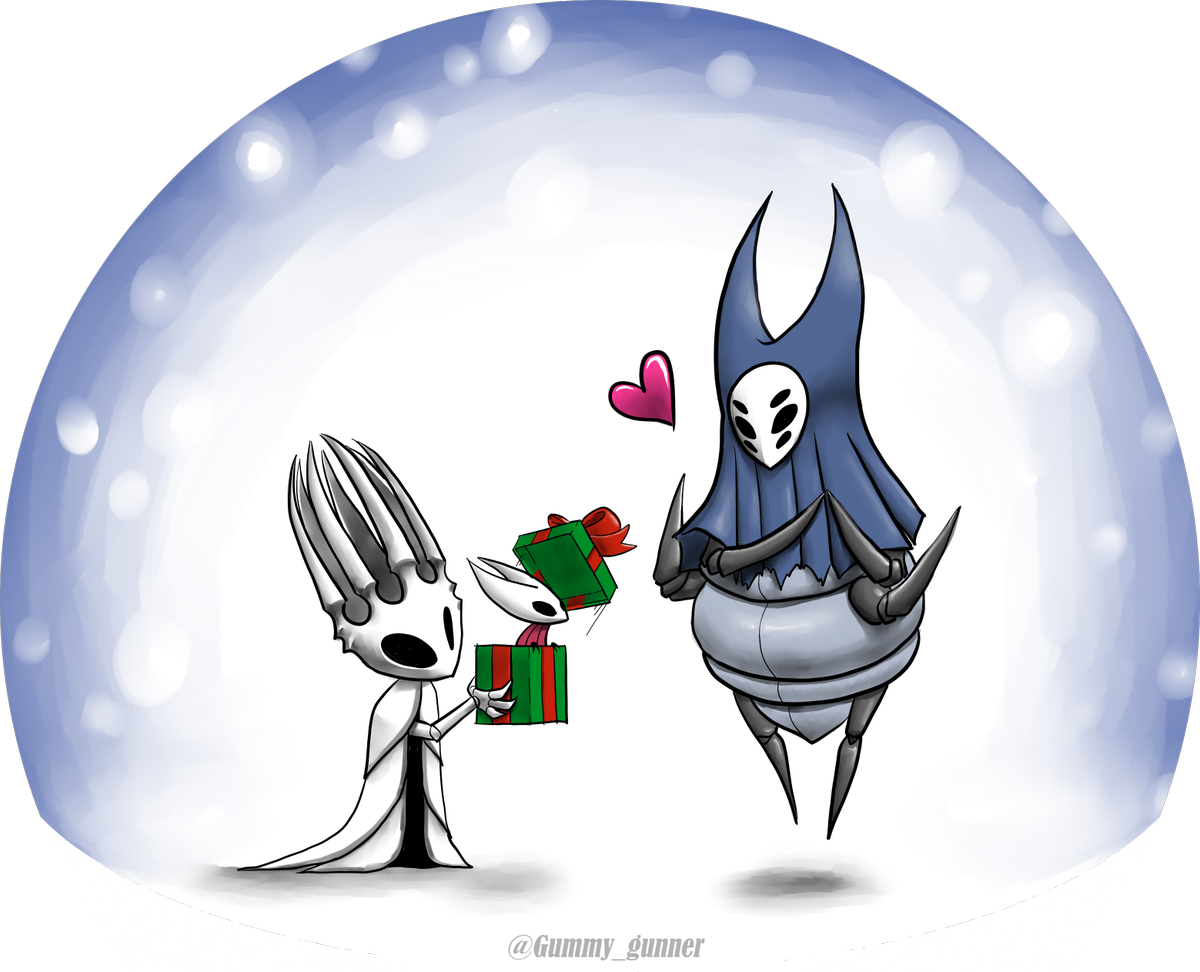Gummygunner - Hollow Knight Merry Christmas (1200x972), Png Download