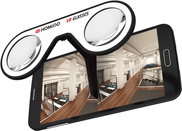 Homido Vr - Smartphone (725x542), Png Download