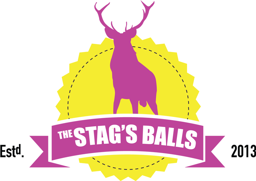 The Stags Balls Logo - Black Star (861x639), Png Download