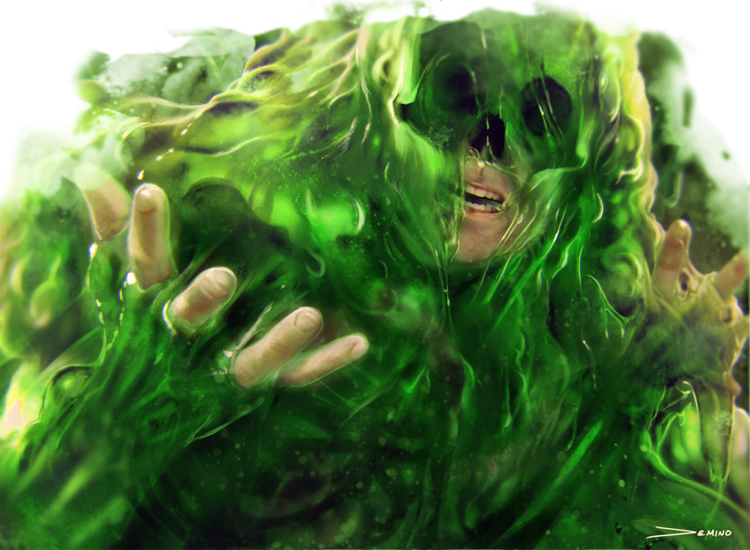 The Damage Increases To 3d6 At 6th Level, 4d6 At 11th - Fantasy Ooze (1090x800), Png Download