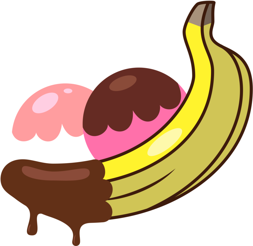 Banana Split Png - My Little Pony Banana Cutie Mark (890x898), Png Download