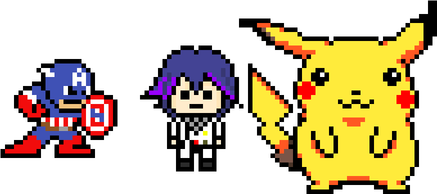 Usher - Pikachu Pixel Art (1125x900), Png Download