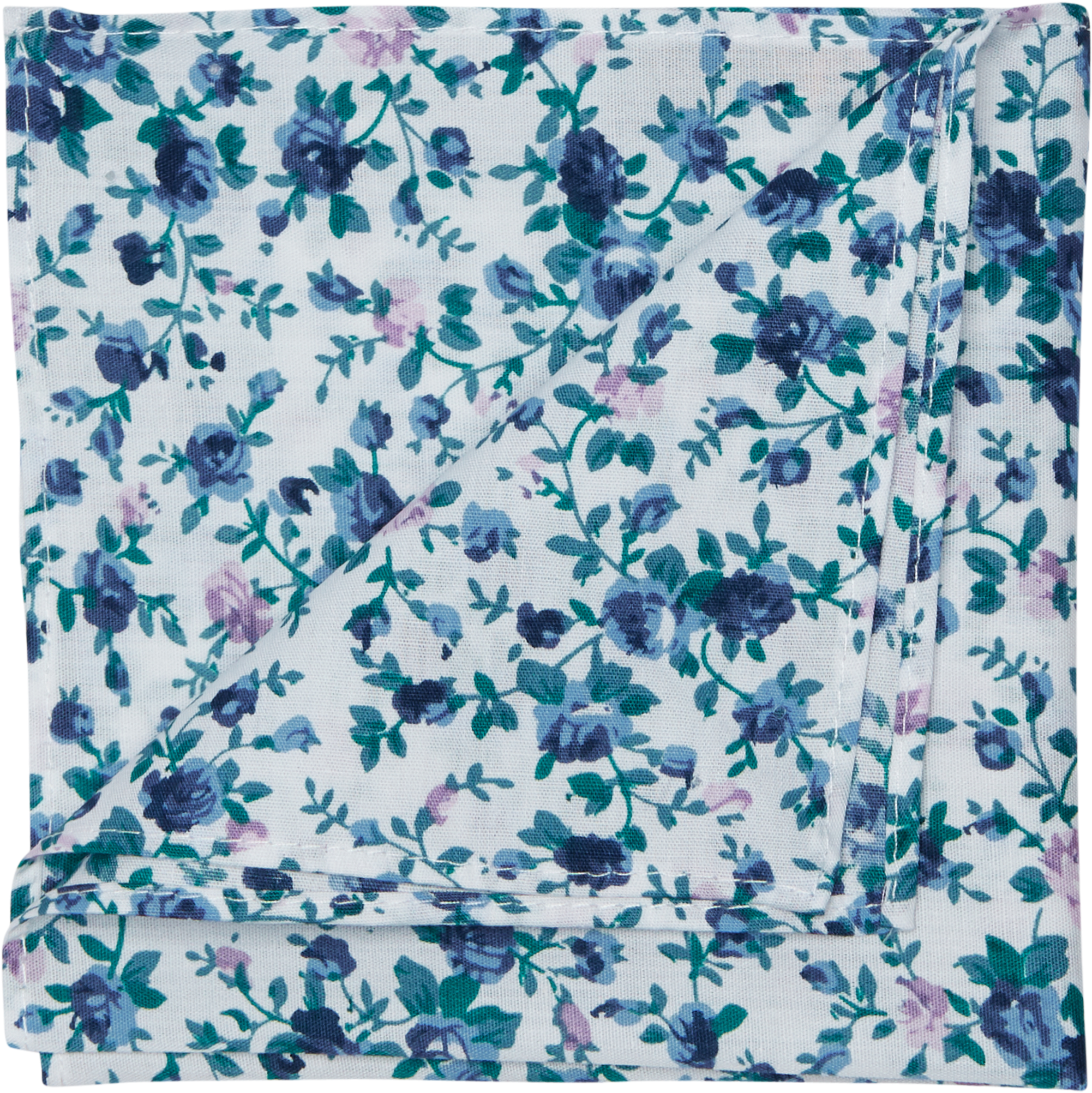 Vanilla Floral Print Cotton Pocket Square - Patchwork (3000x3000), Png Download