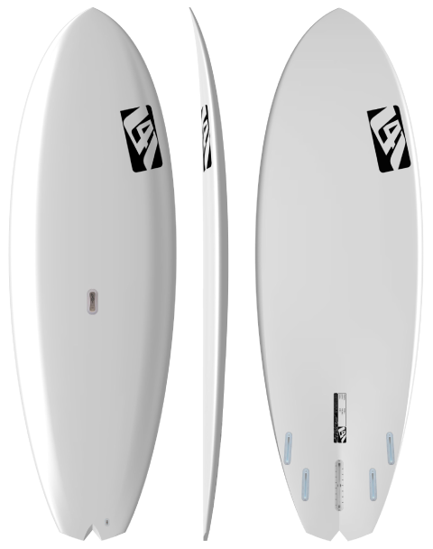 Board Views Bw - Surfboard (570x612), Png Download