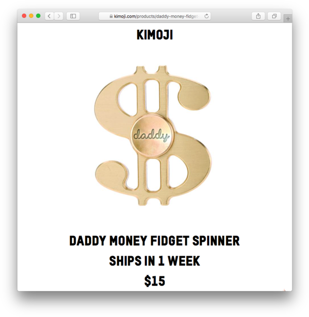 Фиджет Спиннер Один Из Ряда Товаров, Которые Ким Кардашьян - Fidget Spinner (640x654), Png Download