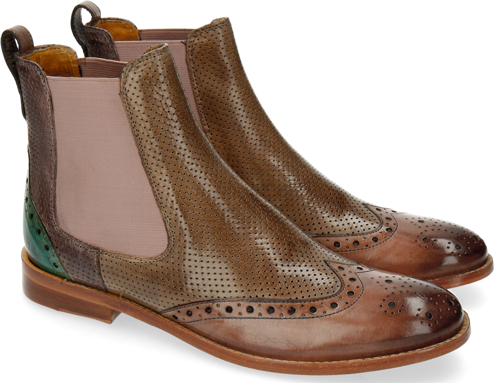 Perfo Multi Elastic Rose - Chaussures En Cuir Pour Femme (1024x1024), Png Download