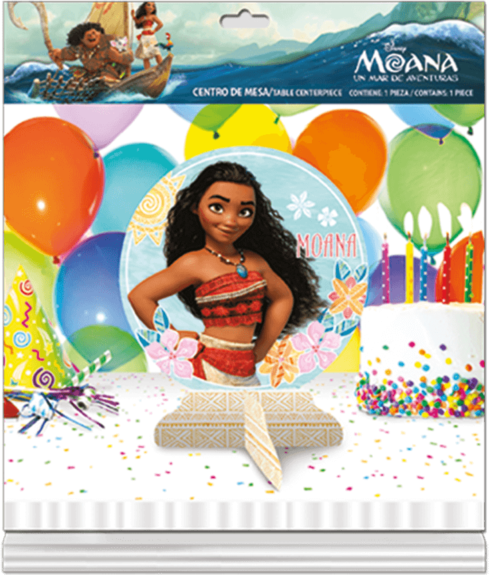 Moana , Centro De Mesa De Cartón C/1 Pza - Poster (1000x1000), Png Download