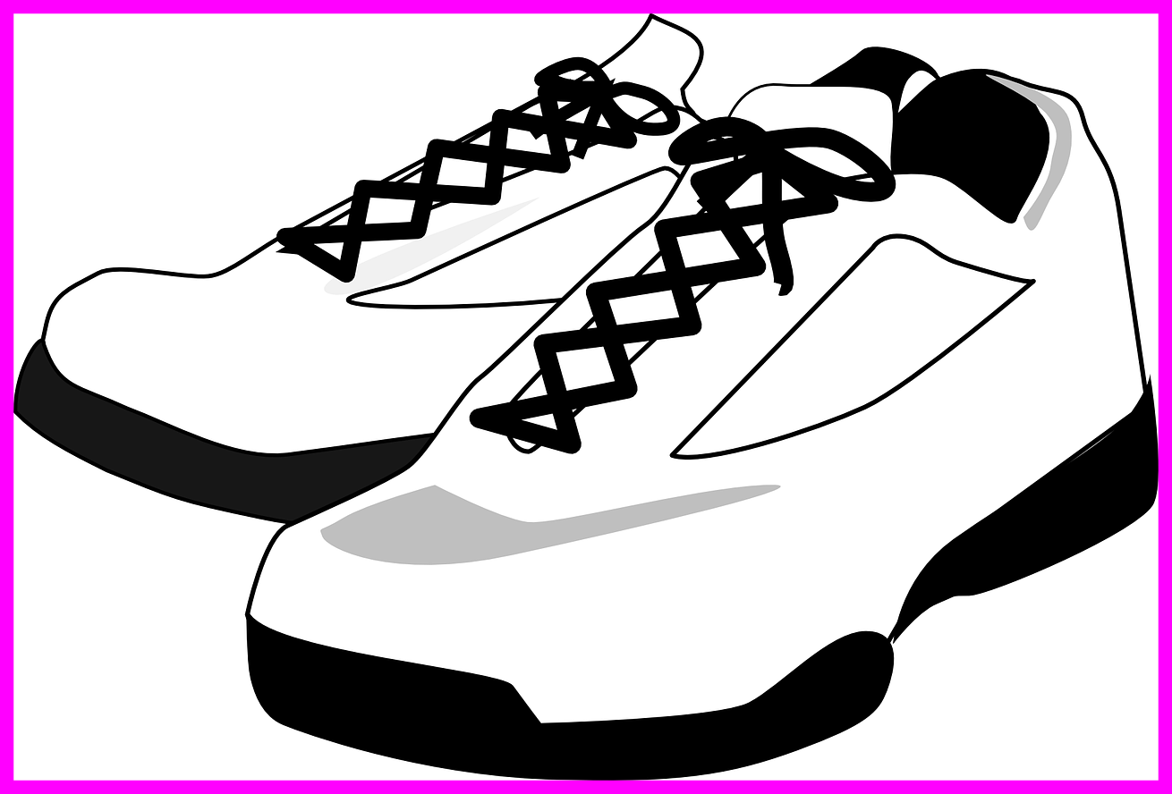 Shocking Tennis Sport Stick Figure Vinyl Decal Sticker - Pair Of Shoes Png (1310x888), Png Download