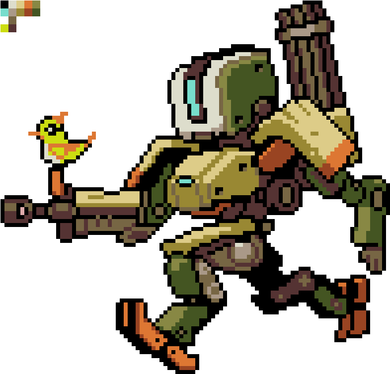 Bastion From Overwatch - Overwatch Bastion Pixel Spray (800x768), Png Download