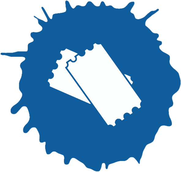 In The Movies - Ticket White Icon Png (750x600), Png Download