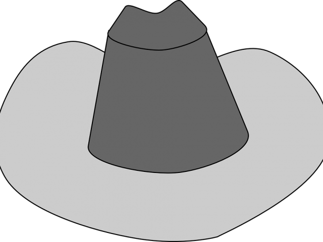 Cowboy Hat Clipart Sombrero - ภาพ วาด หมวก ปีก กว้าง (640x480), Png Download
