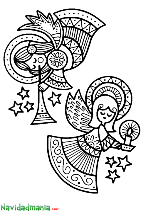 Dibujos De Angeles (480x720), Png Download