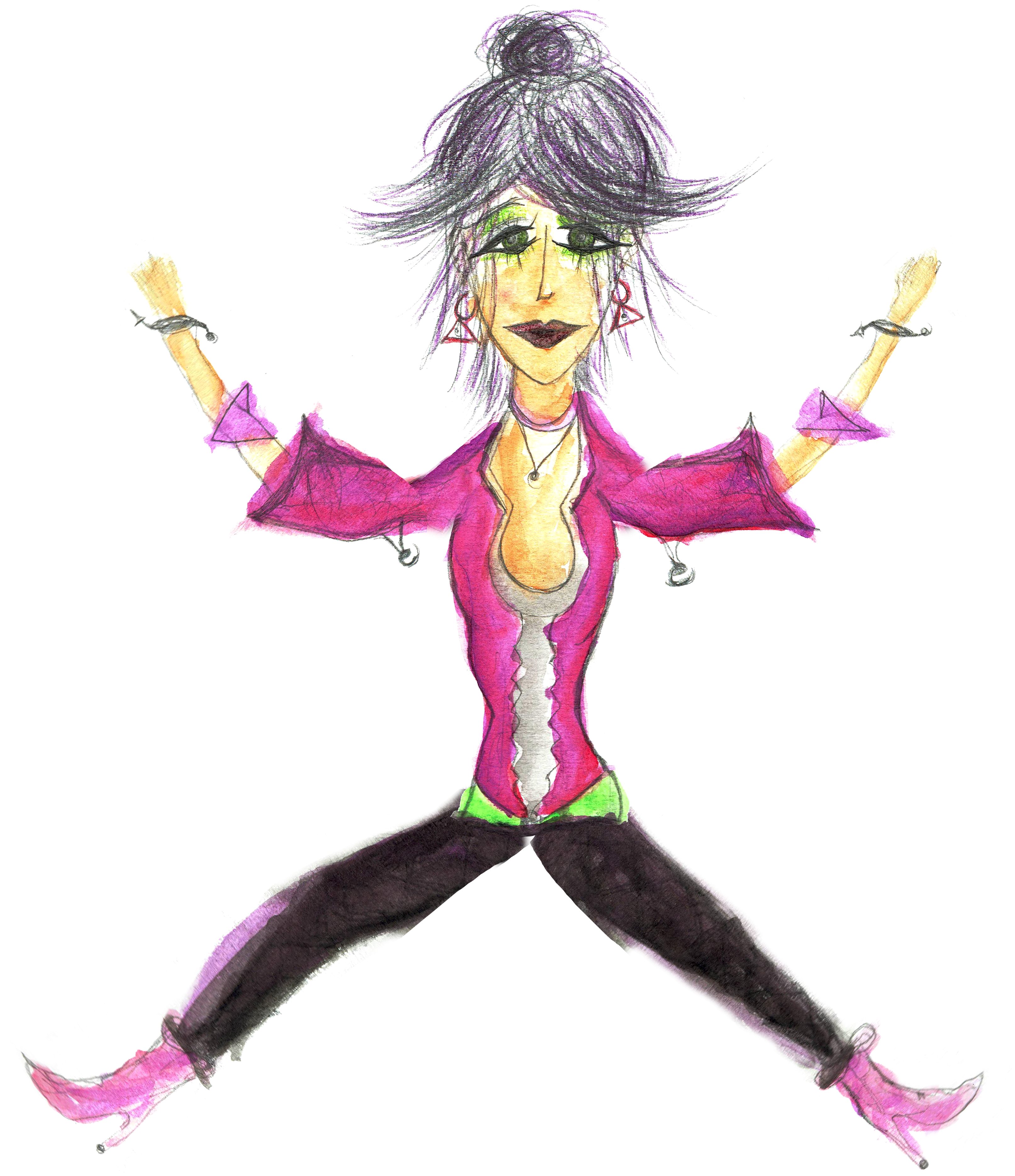 Yukiko Brazos Abiertos - Cartoon (4724x4724), Png Download