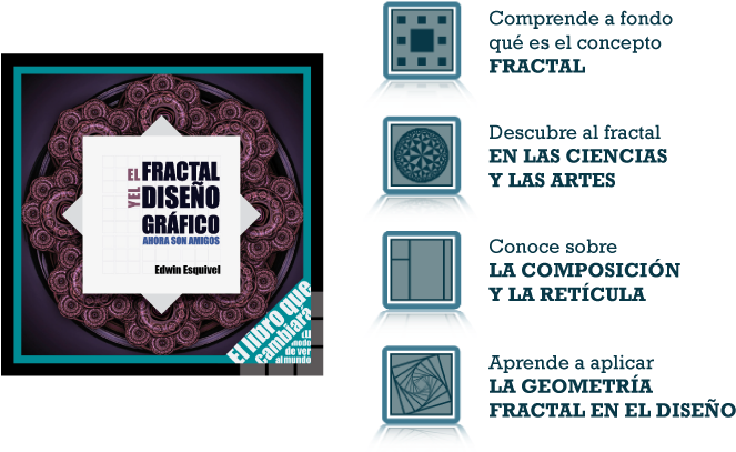 Descargar Gratis El Libro El Fractal Y El Diseño Gráfico - Fractales En El Diseño Grafico (704x450), Png Download