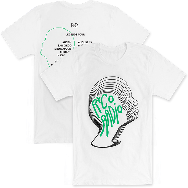 Rco Radio Large White T-shirt - T-shirt (700x700), Png Download