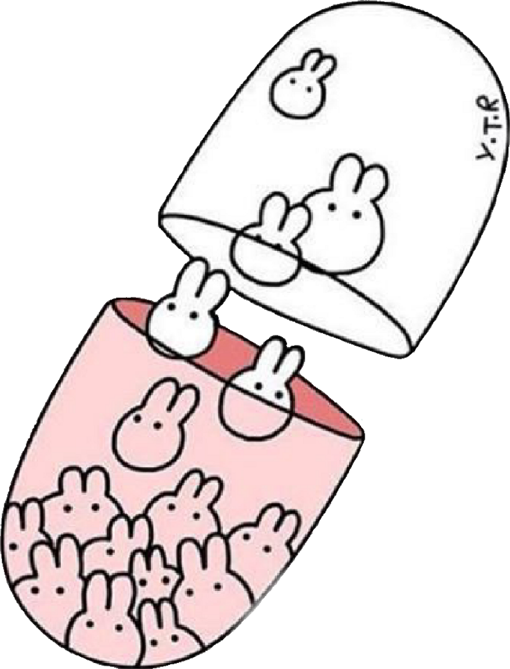 Report Abuse - Bunny Pill (1024x1343), Png Download