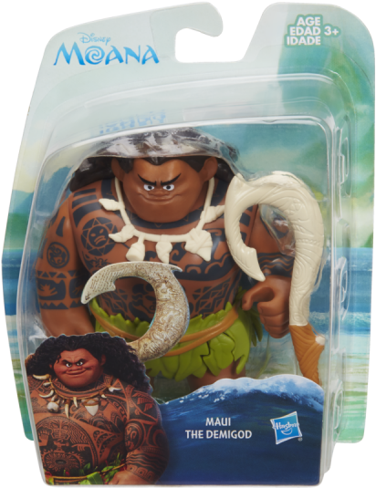 Disney Moana Small Figure Maui The Demigod - Moana Maui Toy (600x600), Png Download