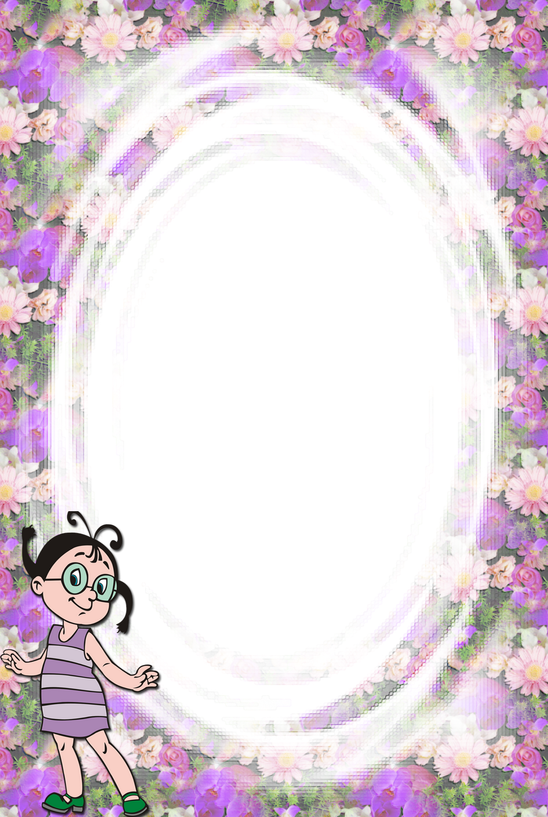 Frames For Photoshop 7 - Cartoon (1074x1600), Png Download