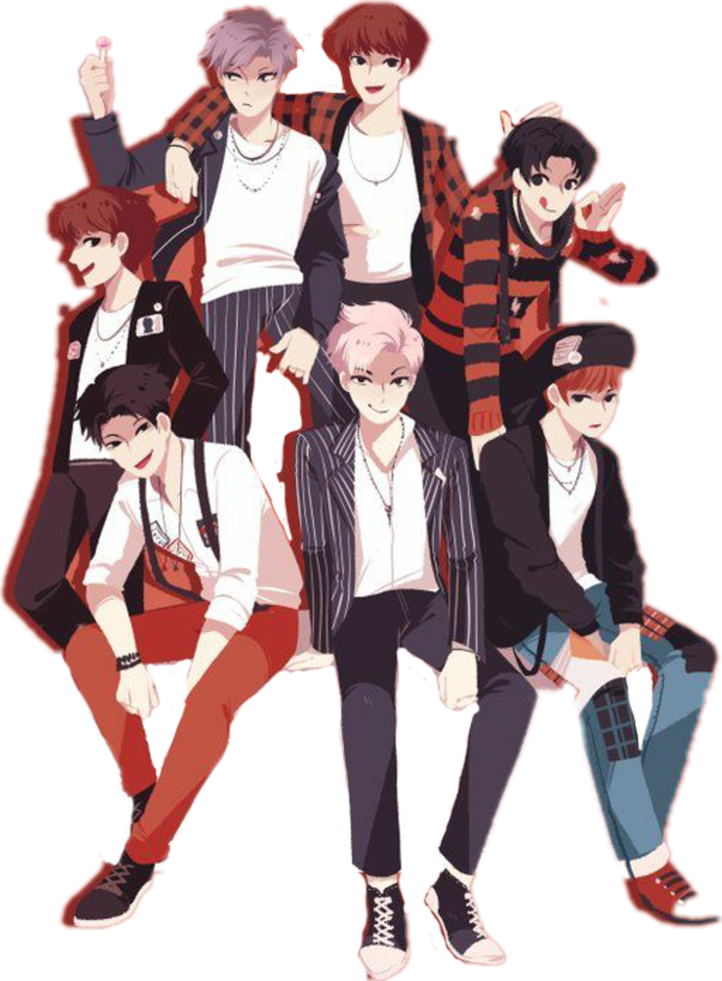 Bts Sticker - Bts Truth Or Dare (1024x1390), Png Download