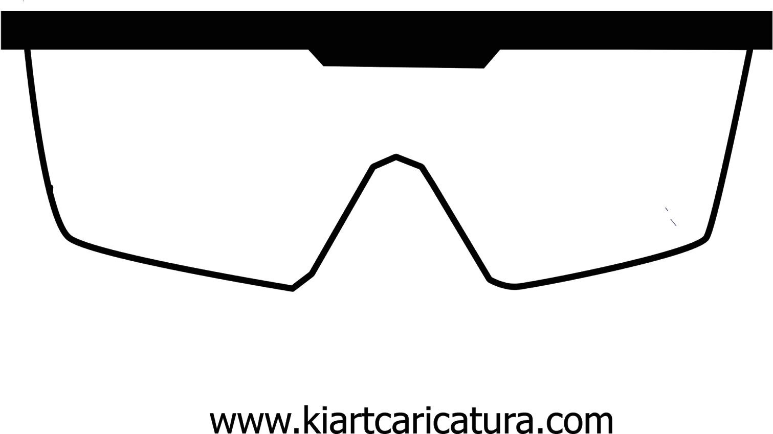 Oculos De Segurança Em Desenho Com Fundo Transparente - Line Art (1600x930), Png Download