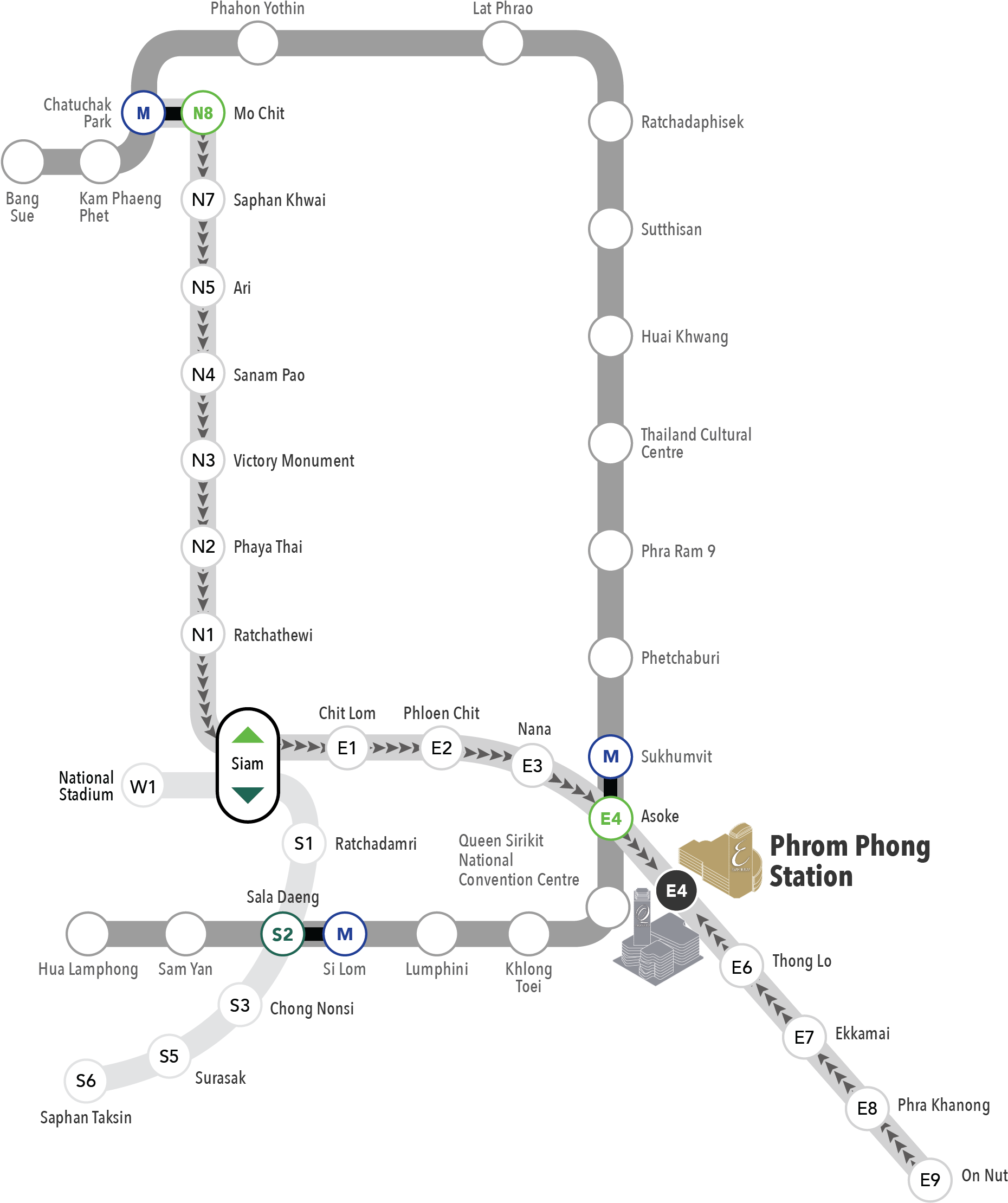 Map - Emquartier Bts (2375x2375), Png Download