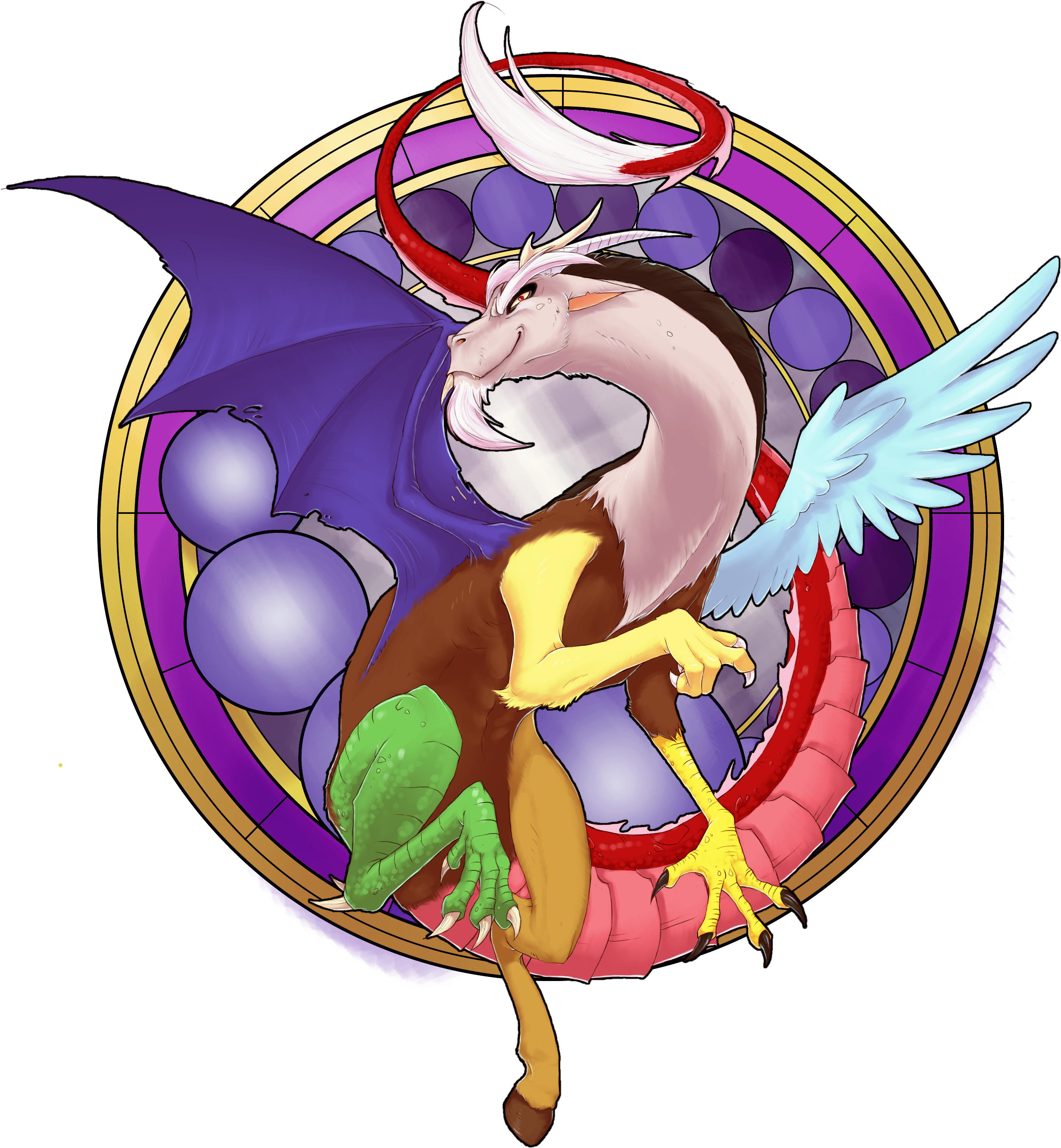 I Wouldn't Say Discord Is Evil, He's Just The Embodiment - Cartoon (2826x3450), Png Download