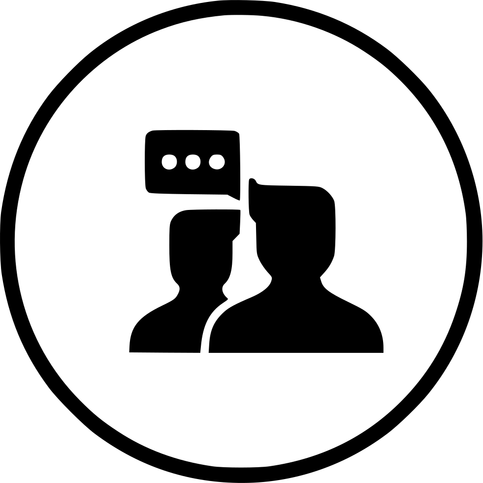 Group Talk Discussion Chat Communication Svg Png Icon (981x980), Png Download