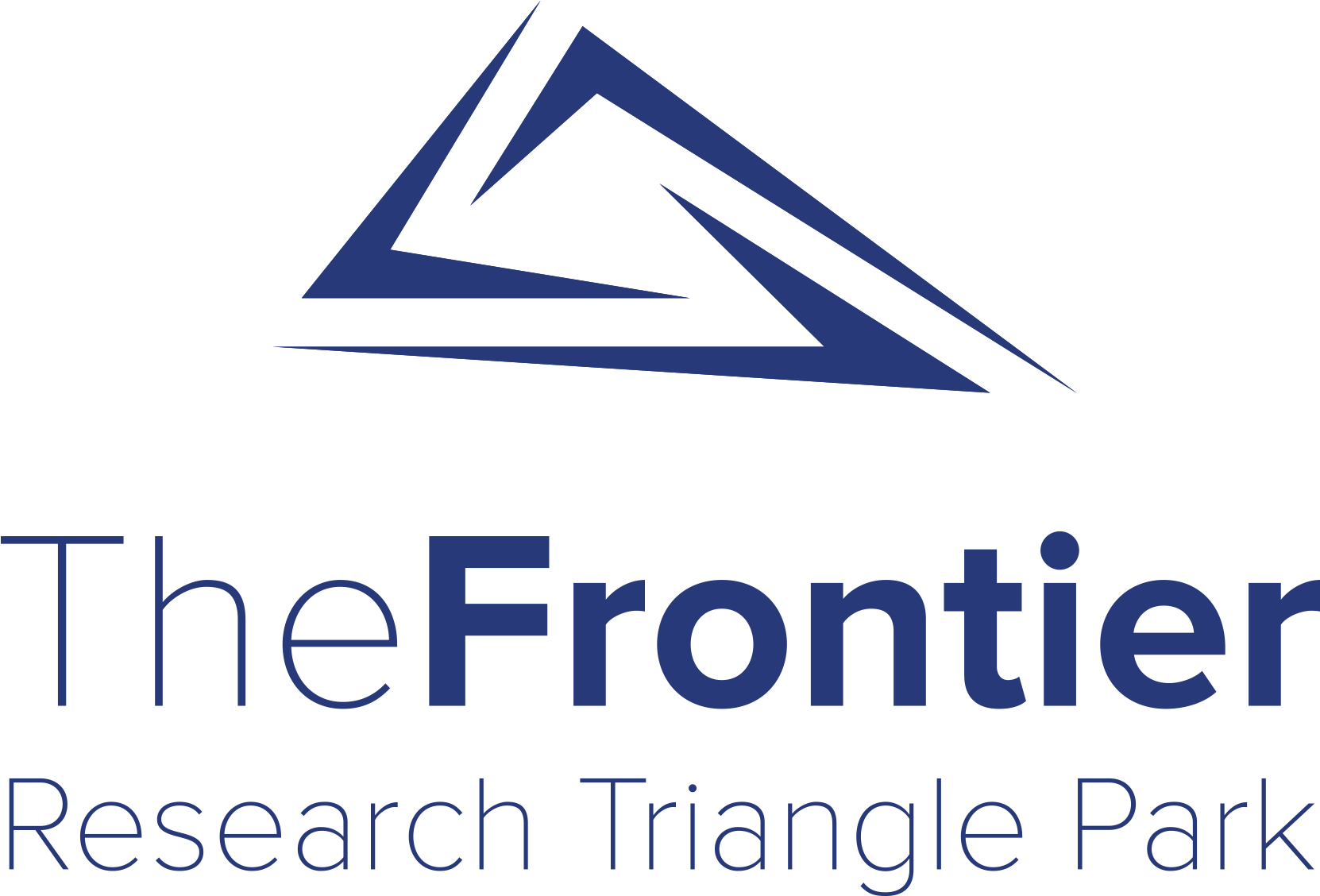 Frontier Logo -deep Bluepng - Research Triangle Park Logo (2000x2000), Png Download