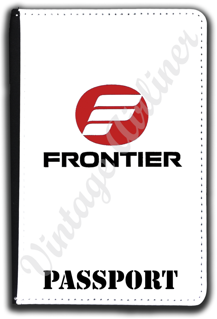 Frontier Airlines 1970's Logo Passport Case - Frontier Airlines (771x1200), Png Download