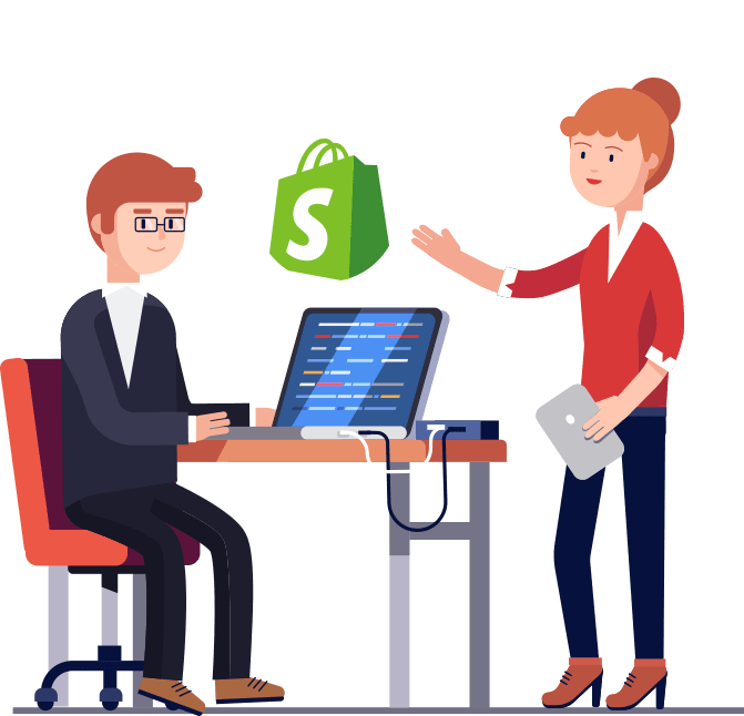 Shopify Design And Development - Manager Cartoon (671x646), Png Download