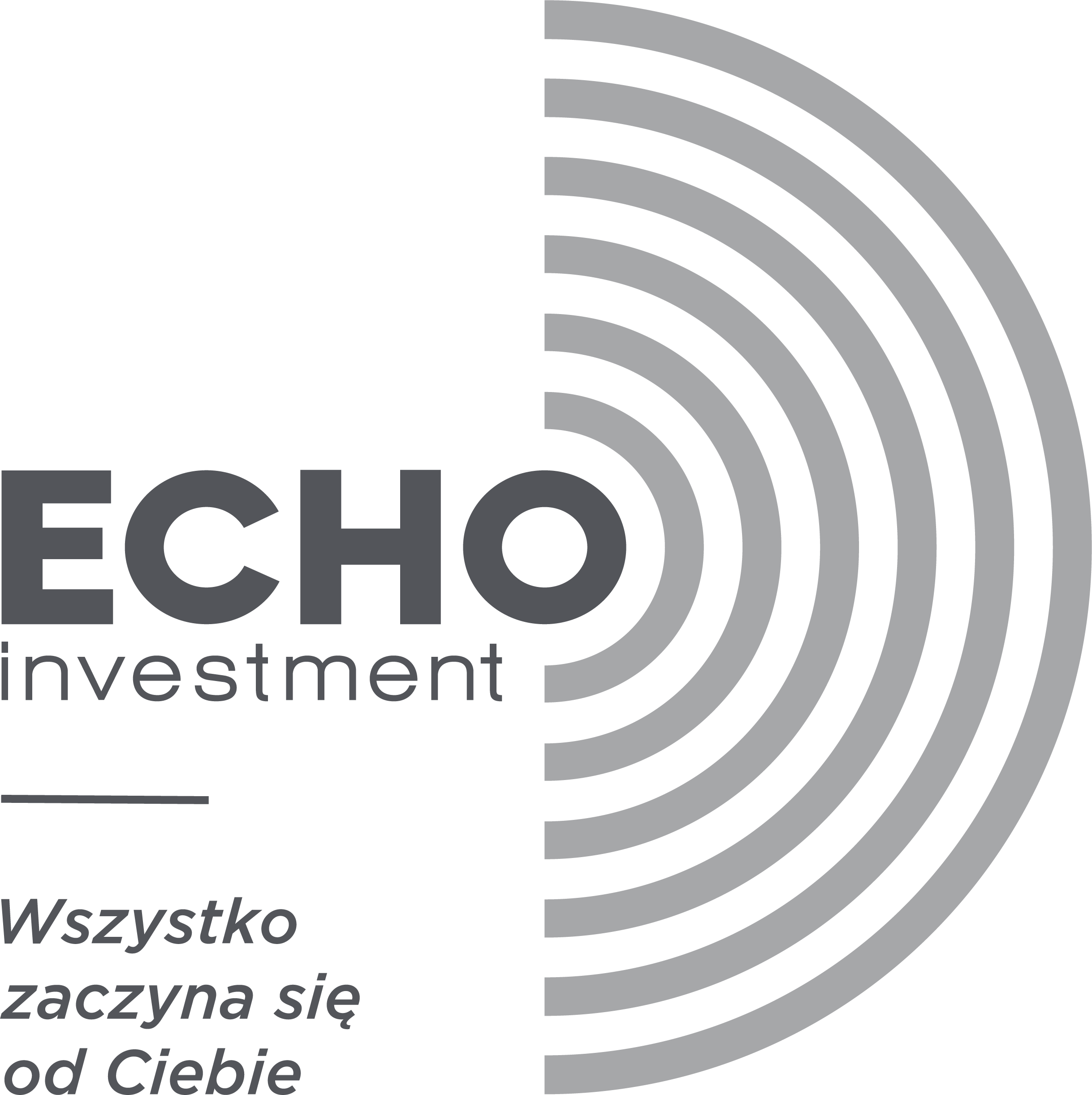 Logo Z Claimem Png - Echo Investment (2437x2444), Png Download